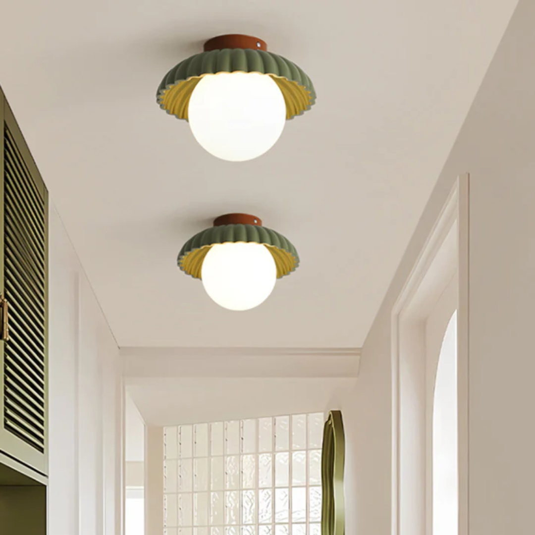 Jiora - Lampada da soffitto in metallo stile industriale