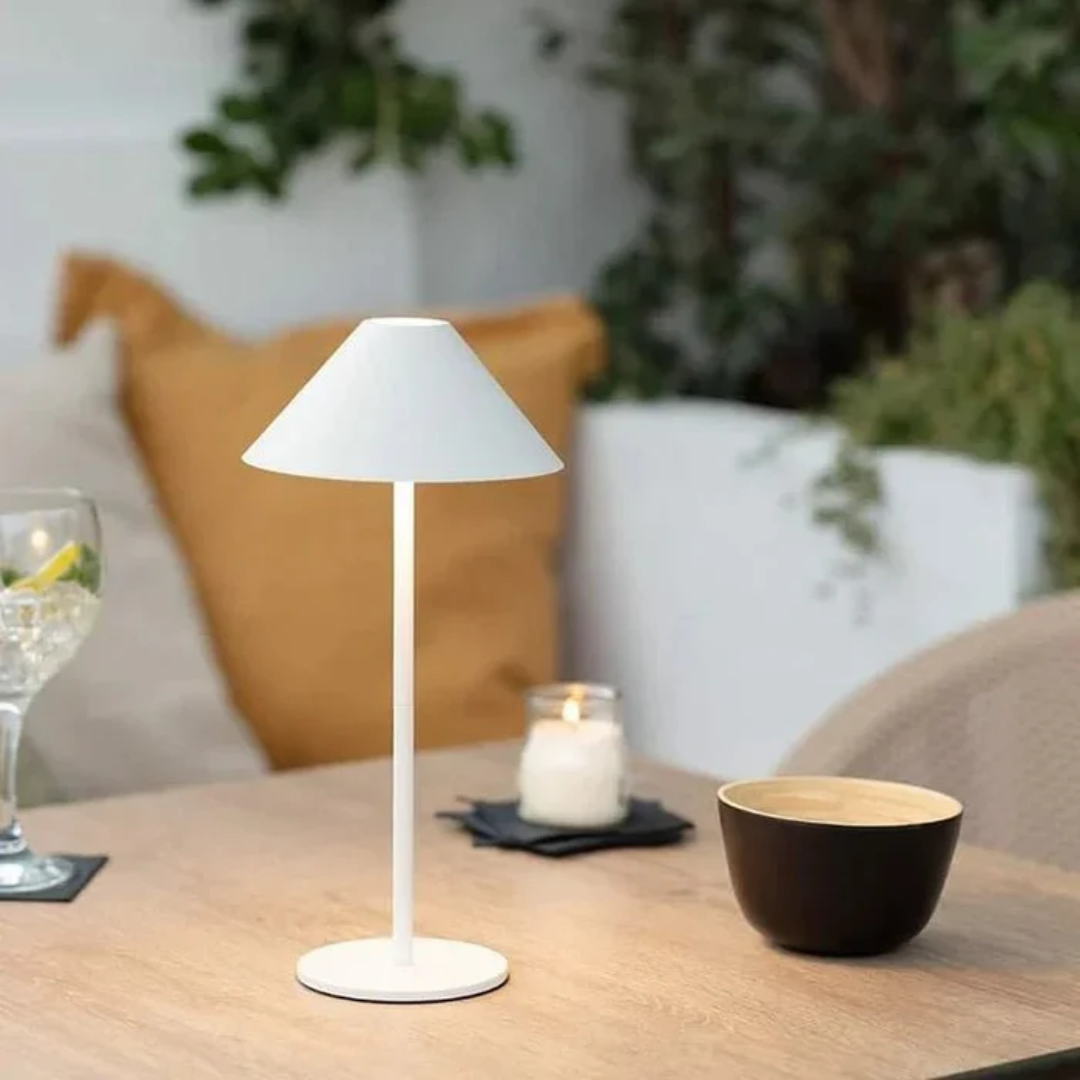 Baucis - Elegante Lampada da Tavolo Wireless
