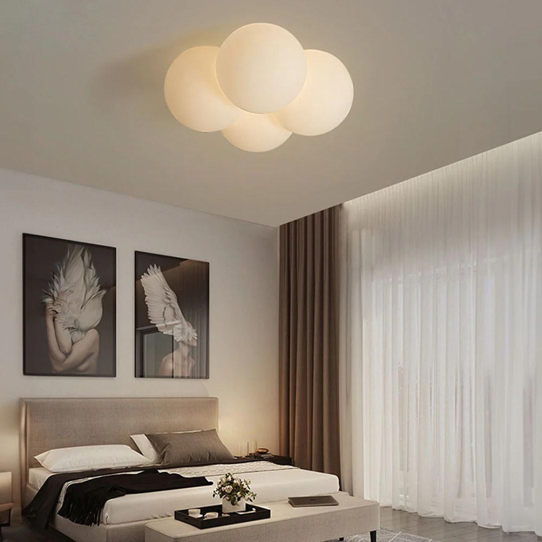 Raxa - Lampada a soffitto LED a forma di nuvola in stile scandinavo