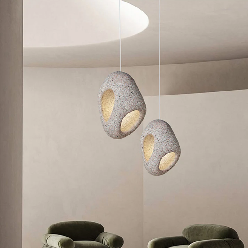 Thalira - Lampada a Sospensione LED Moderna in Stile Wabi Sabi
