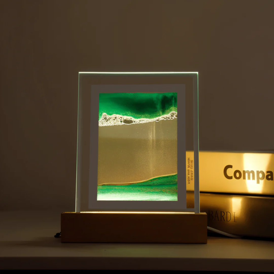 Thyra - Lampada da Tavolo LED con Sabbiatura Dinamica