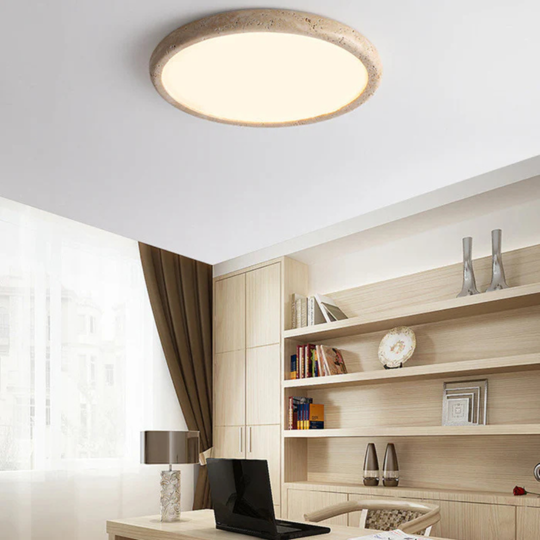 Noct - Lampada a soffitto LED in pietra naturale