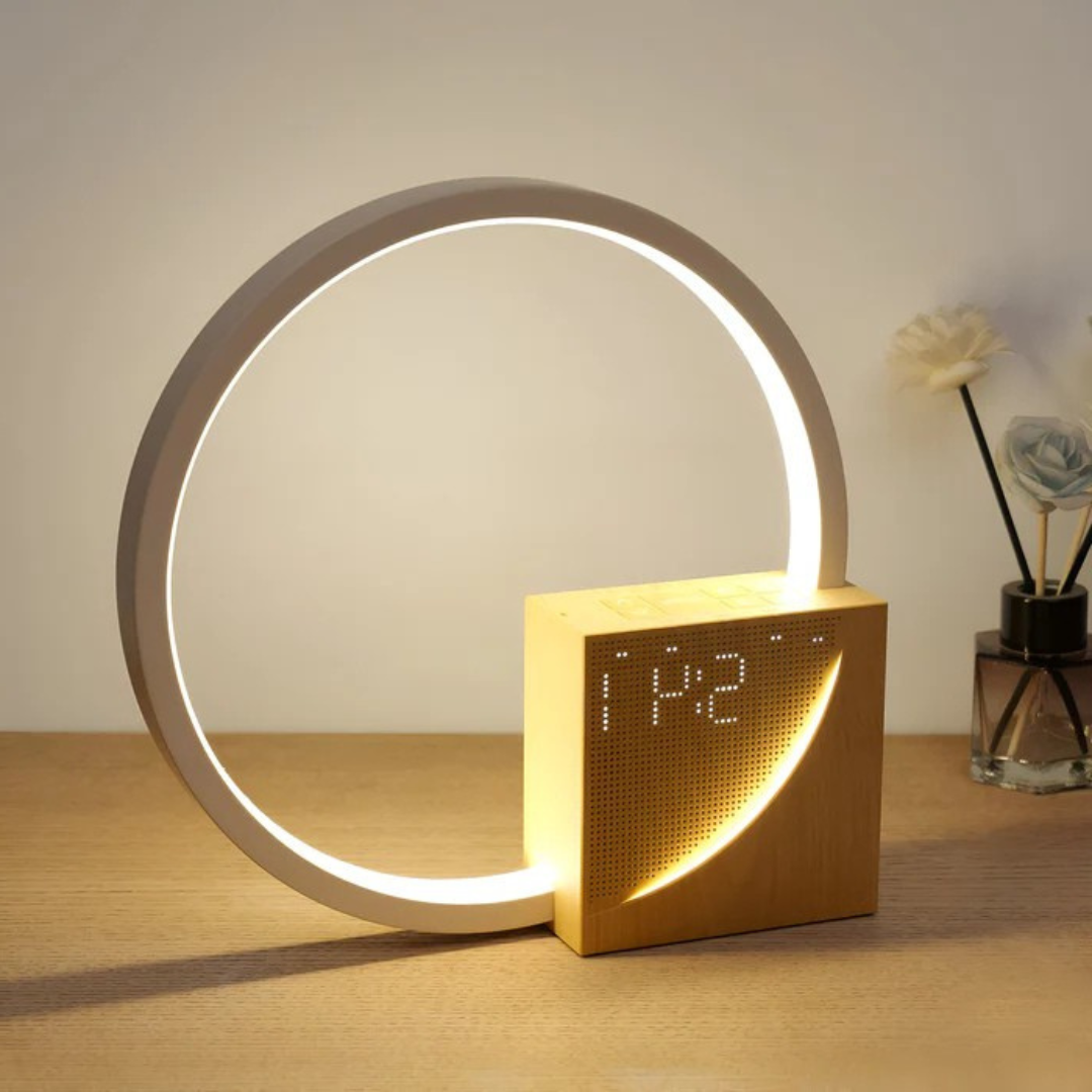 Lunara - Lampada da Tavolo LED Multifunzionale con Porta USB Integrata