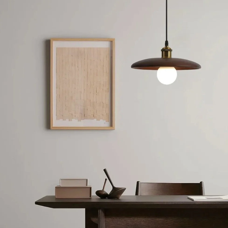 Virena - Lampada a sospensione LED in legno dallo stile minimalista nordico