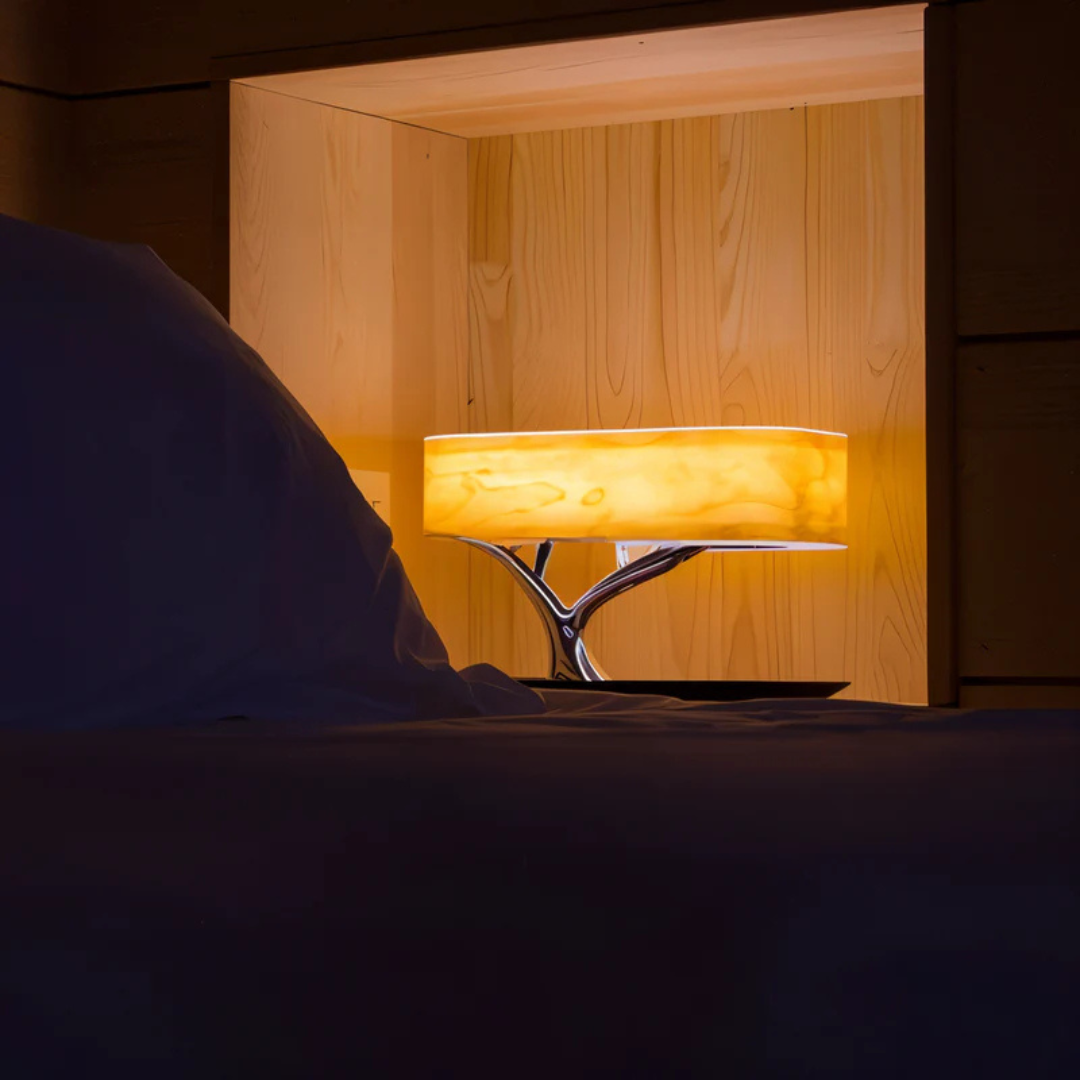 Dormi - Lampada da Tavolo LED Multifunzionale con Bluetooth e Funzione di Caricamento