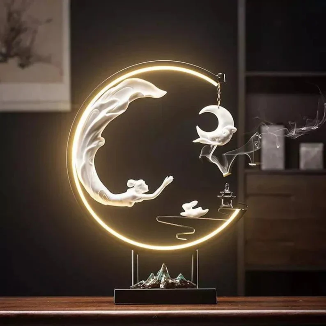 Cymo - Lampada da Tavolo con Porta Incenso