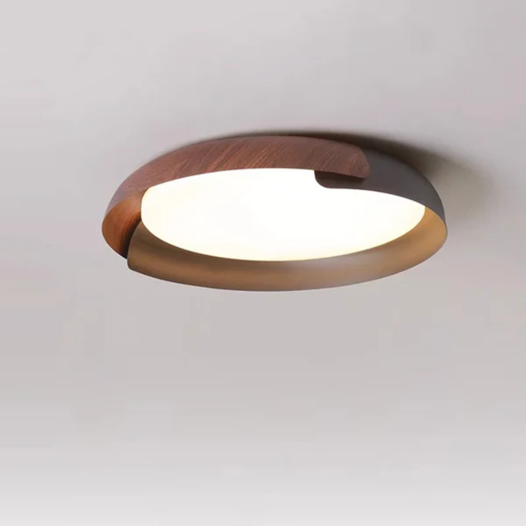 Vynor - Lampada a soffitto in legno per la camera da letto