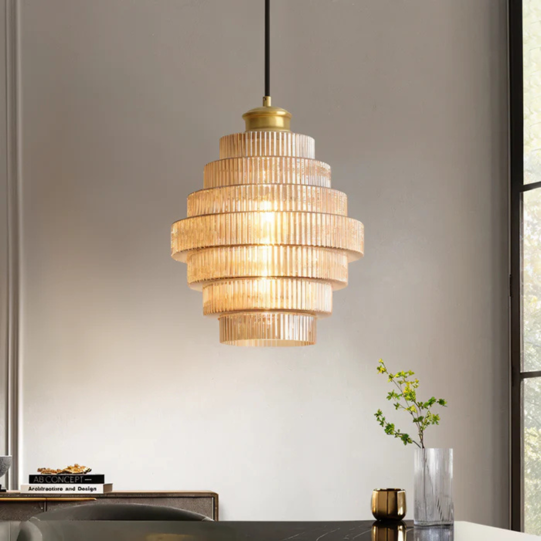 Hebes - Lampada a Sospensione Vintage in Vetro