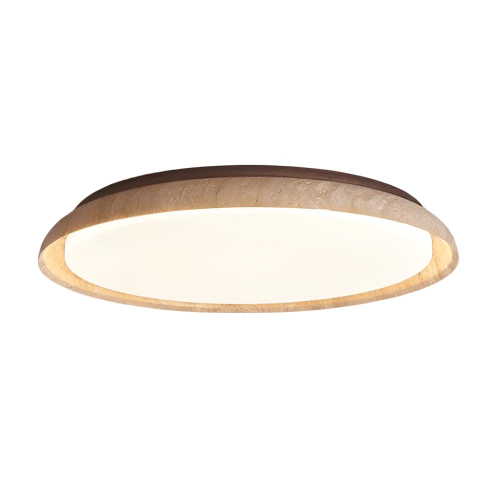 Palora - LED Ceiling Lamp in Wabi Sabi Travertine