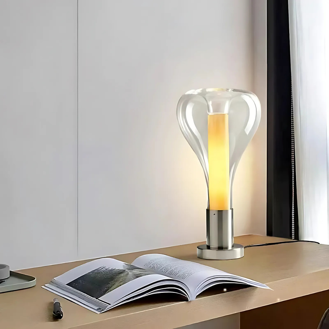 Glozia - Elegante Lampada da Tavolo LED | Design Moderno per Illuminazione Notturna