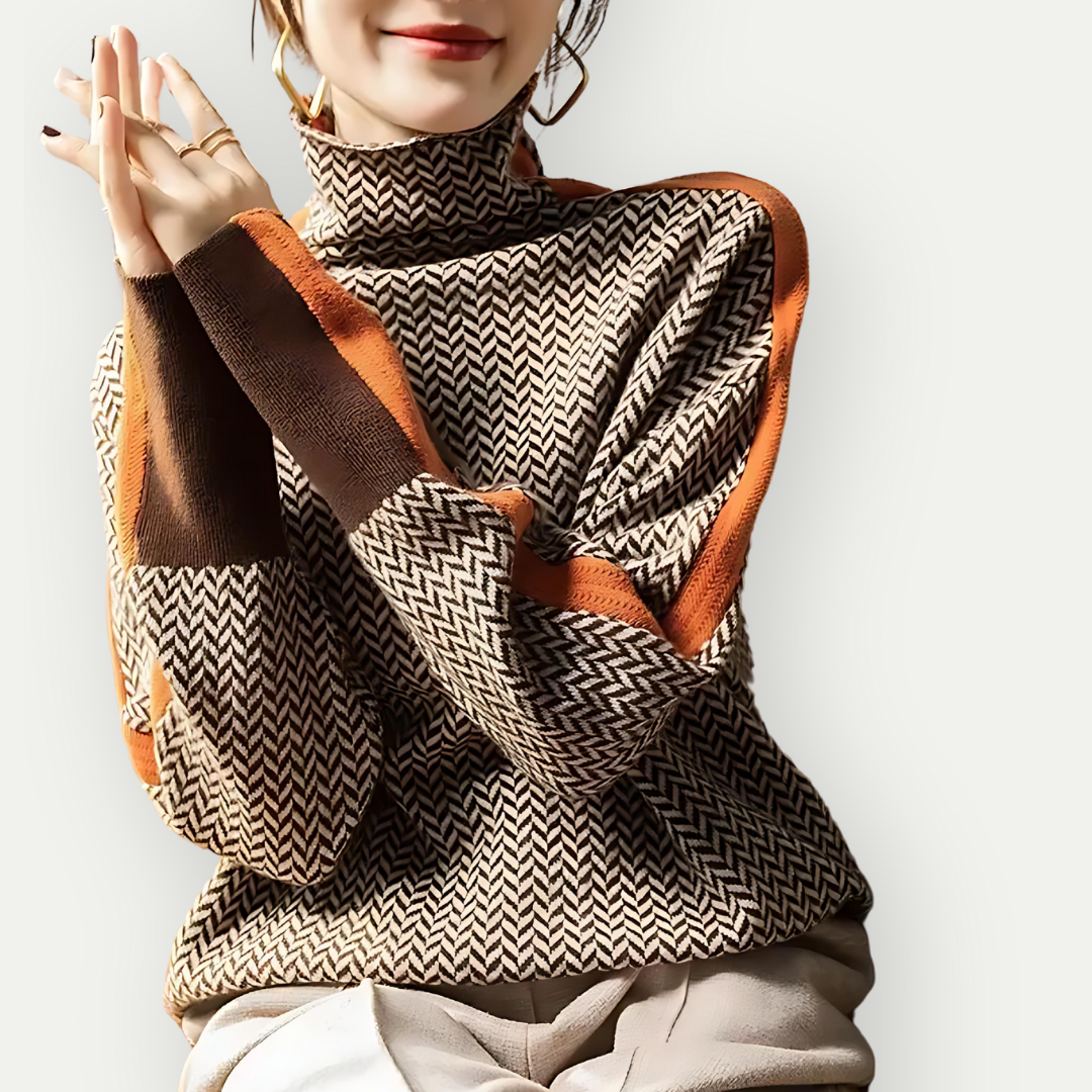 Clauzia | Women's Modern Long Sleeve Winter Sweater