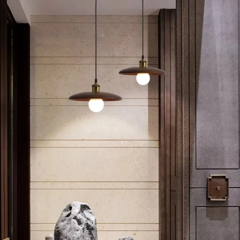 Virena - Lampada a sospensione LED in legno dallo stile minimalista nordico