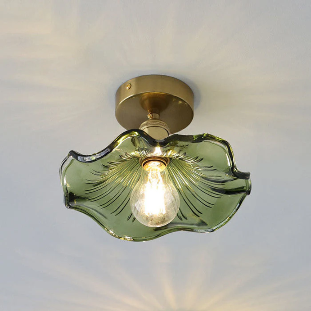 Fyrix - Lampada a soffitto in vetro Hibiscus