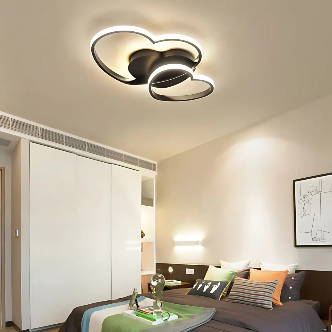 Cuore - Lampada LED da soffitto per stanza dei bambini