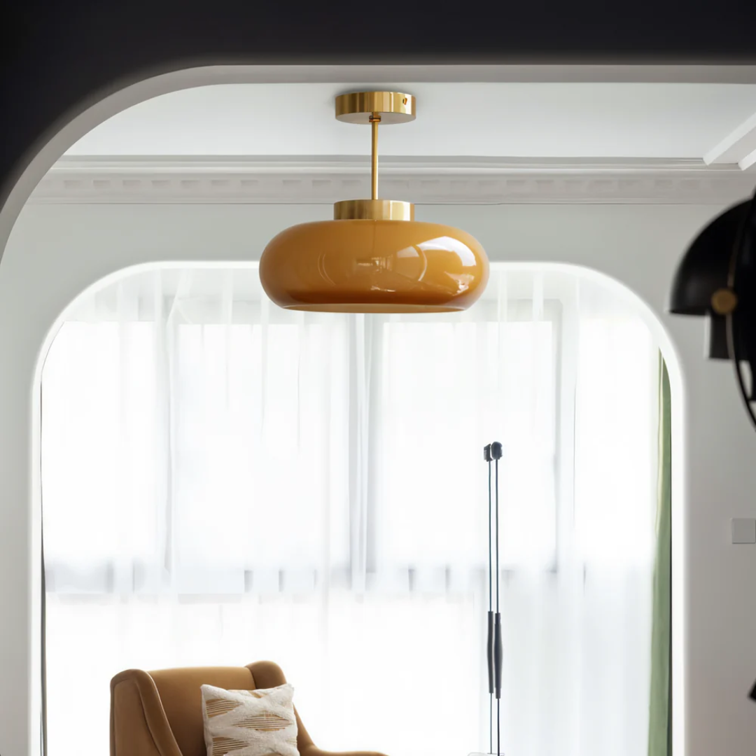 Flixar - Lampadario Vintage in Giallo