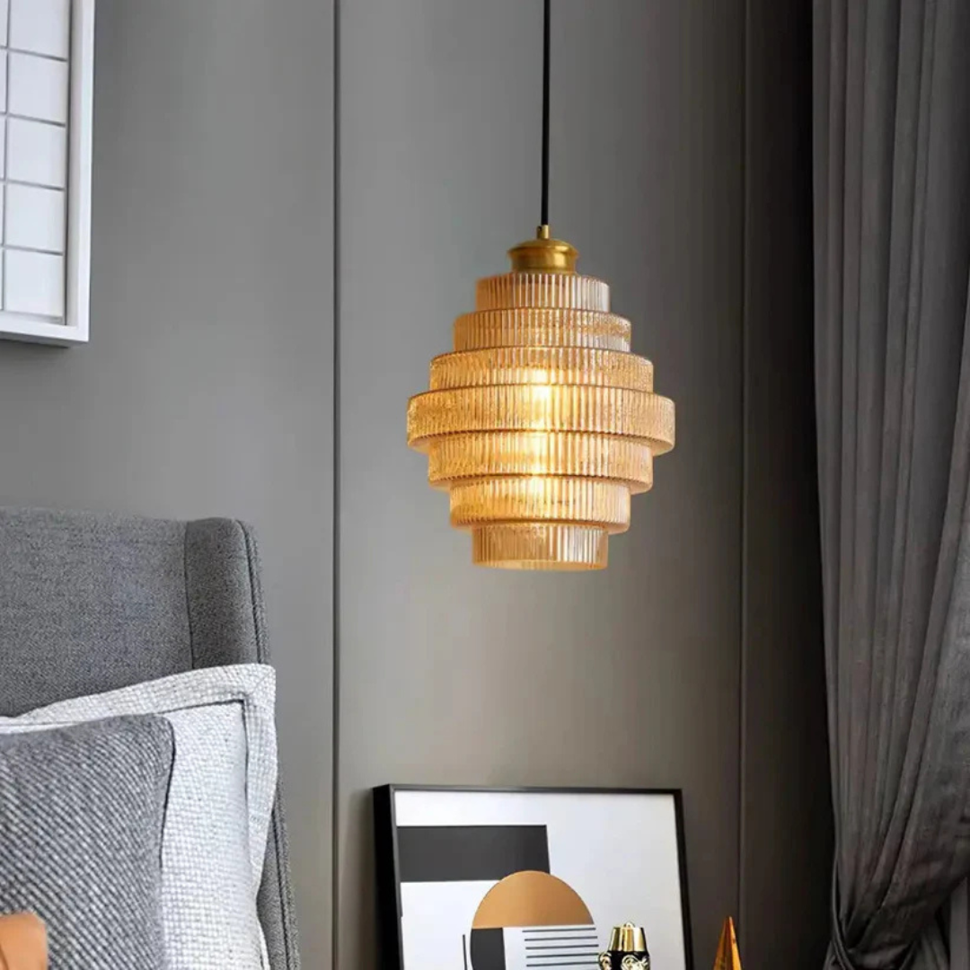 Hebes - Lampada a Sospensione Vintage in Vetro