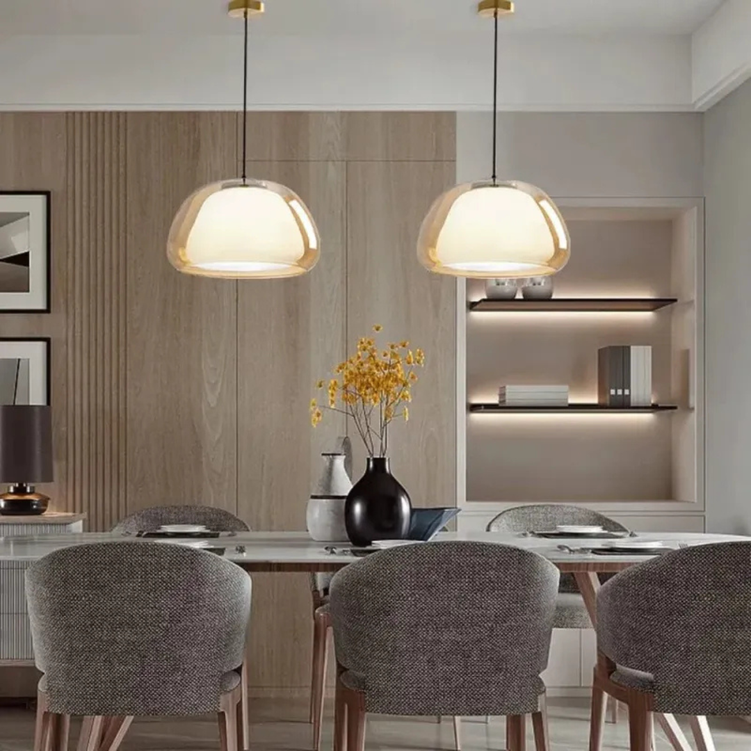 Serenza - Lampada a Sospensione Moderna in Vetro per Soggiorno e Sala da Pranzo