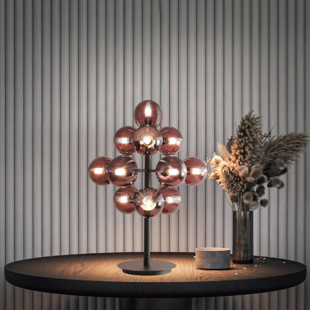 Clyra - Lampada da Tavolo in Vetro Elegante