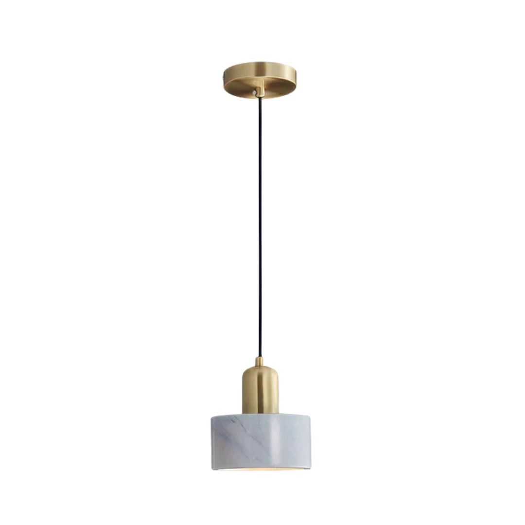 Arca - Lampada a sospensione di design con dettagli dorati