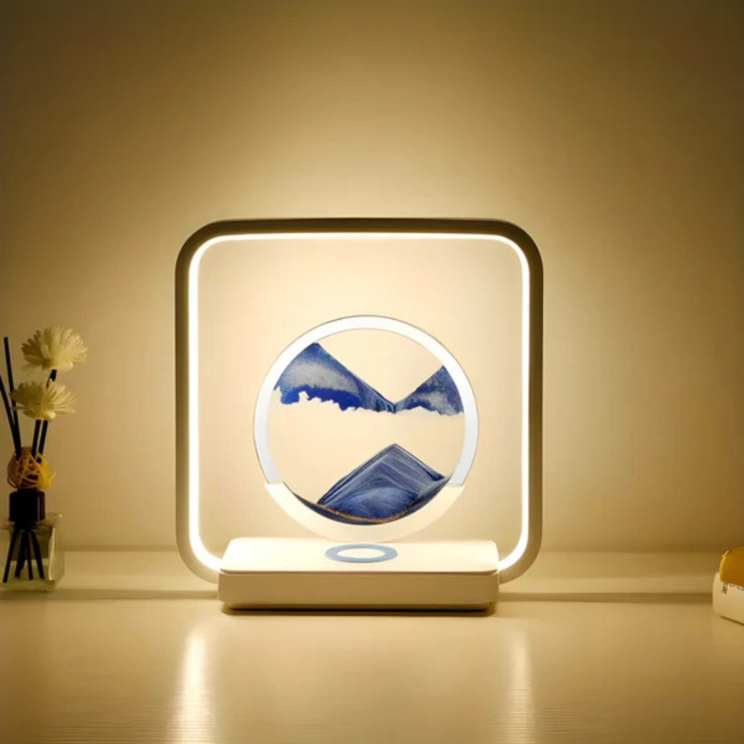 Calida - Lampada Notturna LED 3D con Effetto Sabbia