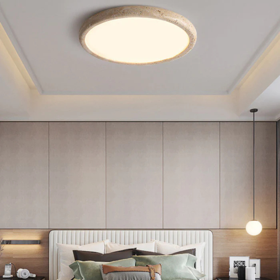 Noct - Lampada a soffitto LED in pietra naturale