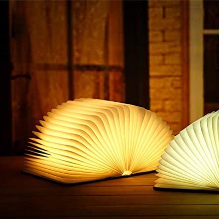 Xandis - Lampada LED da Tavolo a Forma di Libro