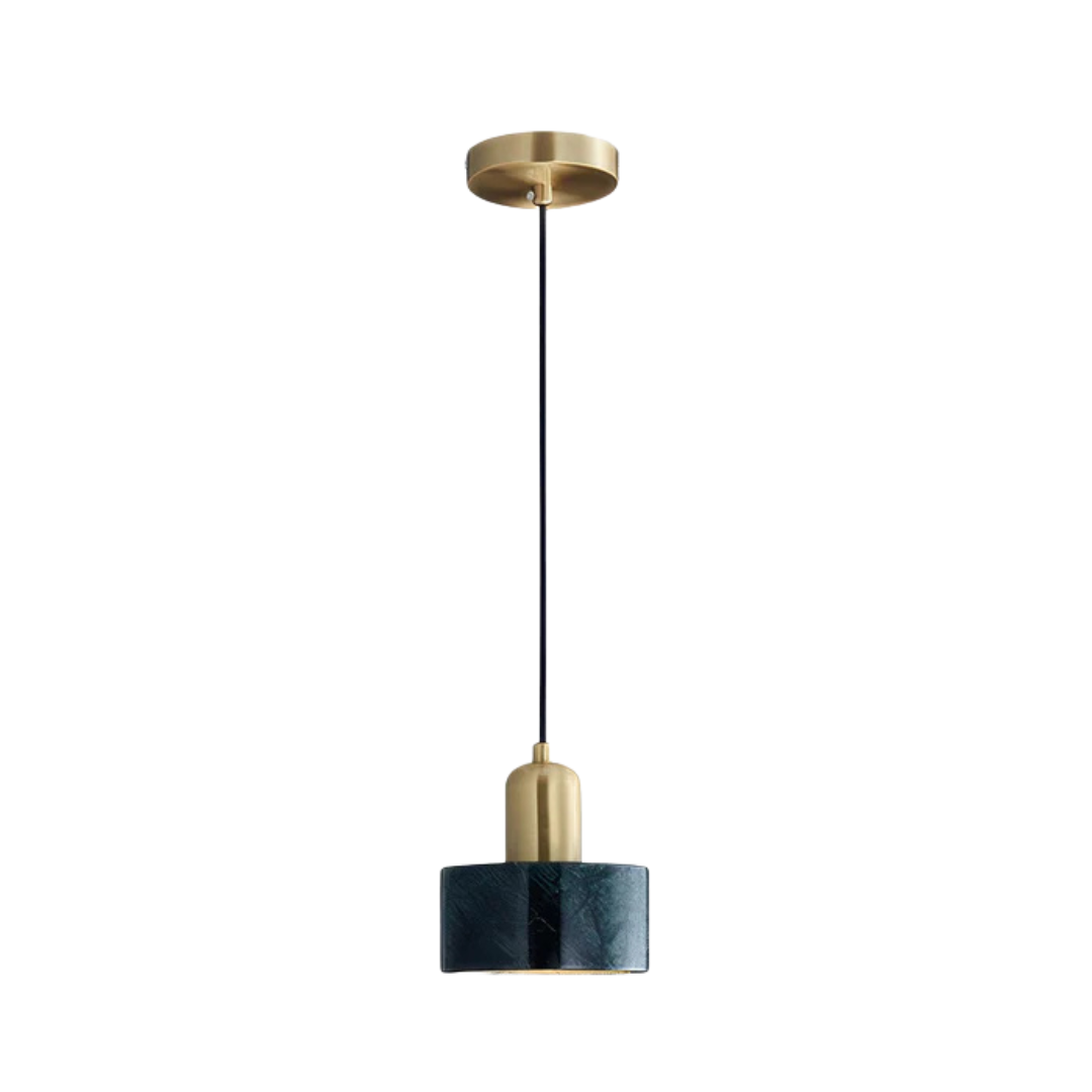 Arca - Lampada a Sospensione Elegante con Dettagli Dorati