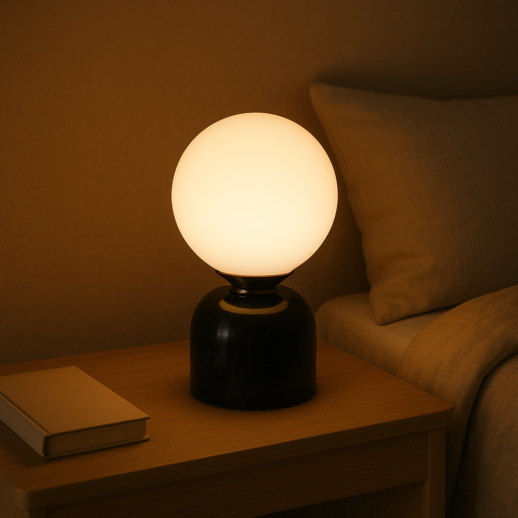 Orantheia - Lampada da Tavolo Moderna per Soggiorno o Camera da Letto