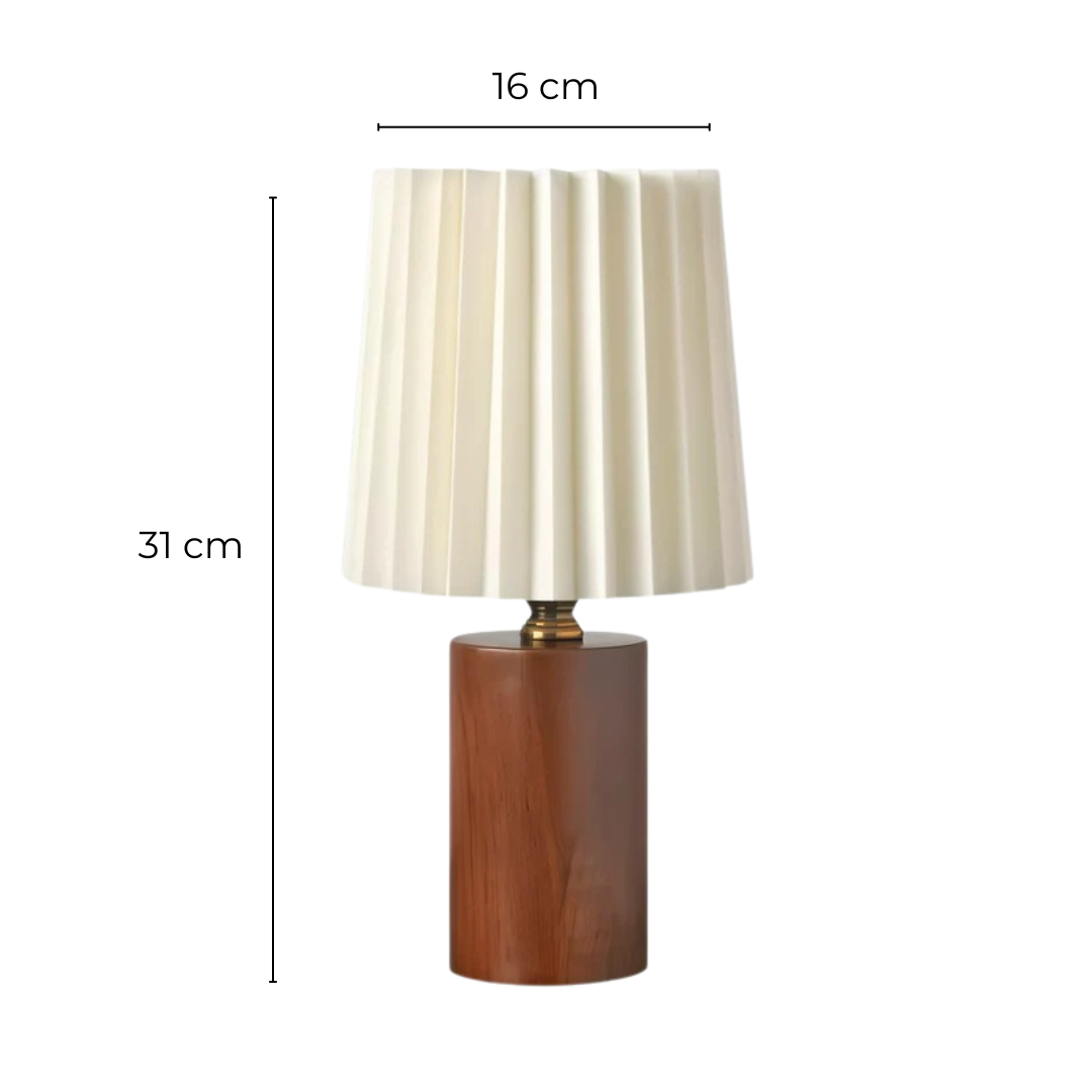 Scandi - Lampada da Tavolo LED in Legno Elegante