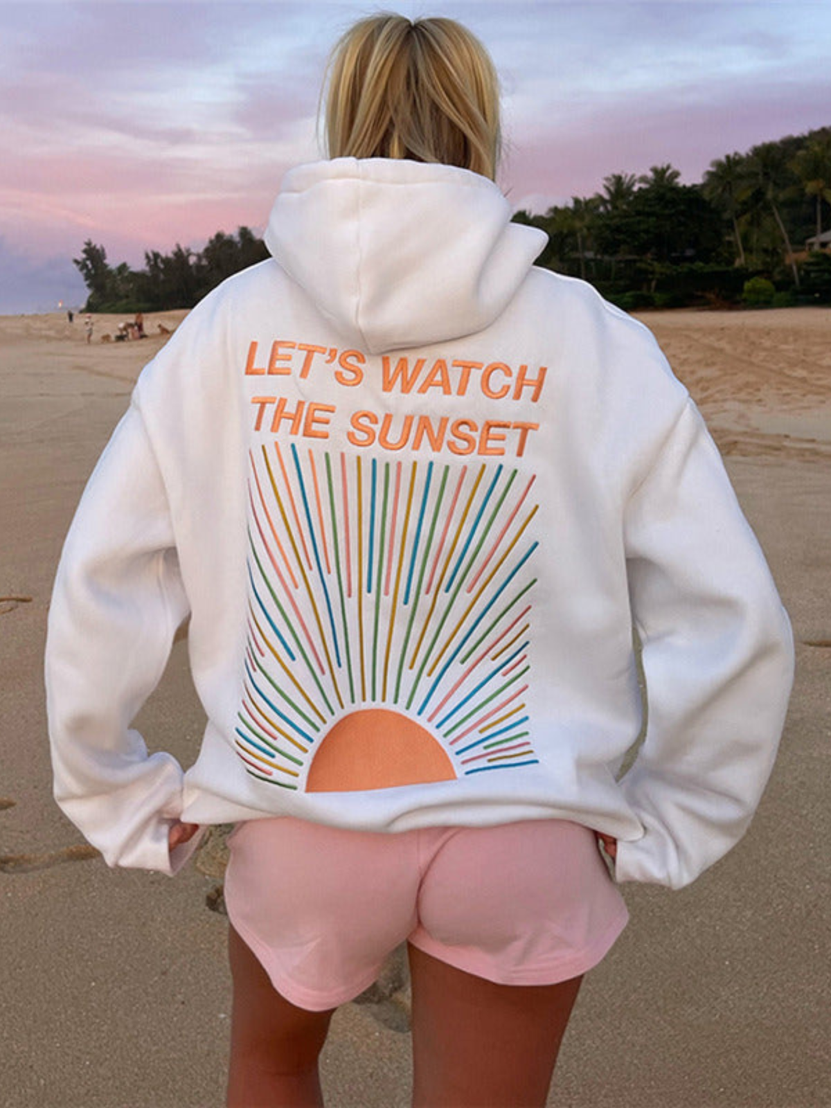 Women's Hoodie Inspired by Sunset Colors