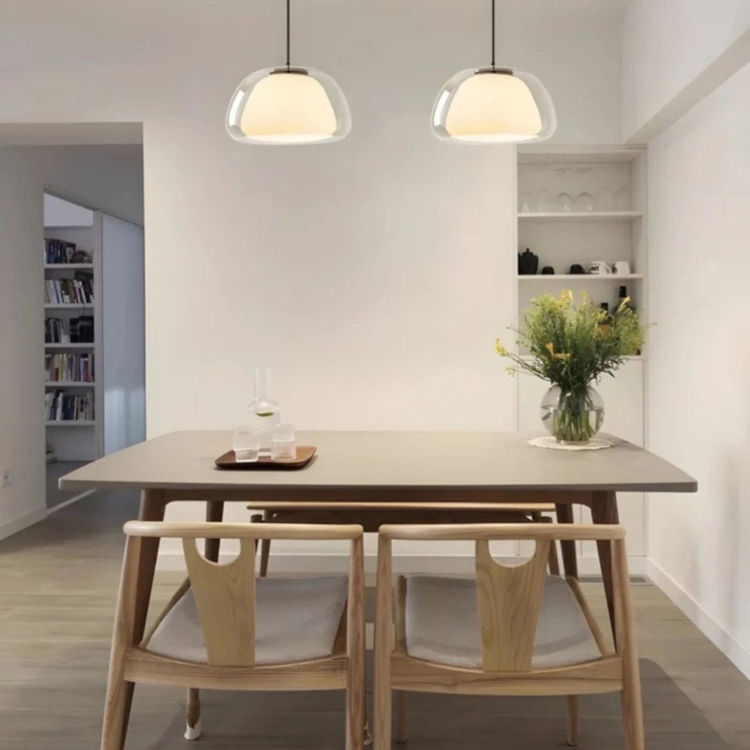Serenza - Lampada a Sospensione Moderna in Vetro per Soggiorno e Sala da Pranzo