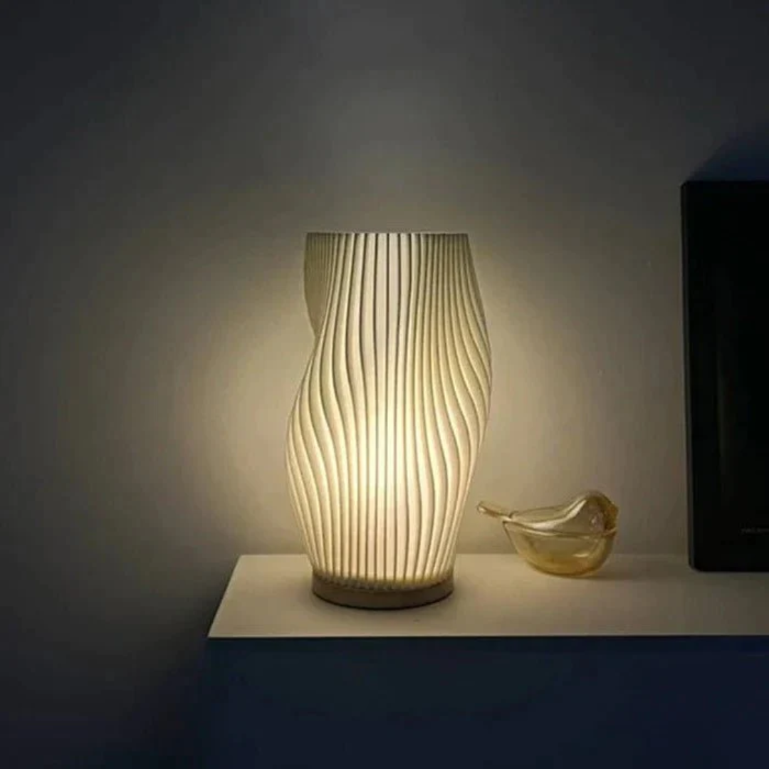 Hypatia - Lampada da Tavolo LED a Design Ondulato