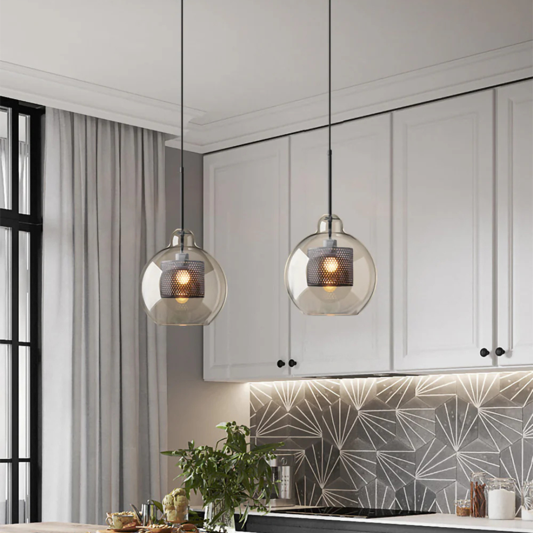 Haloir - Lampadario Design in Vetro per Tavolo da Pranzo