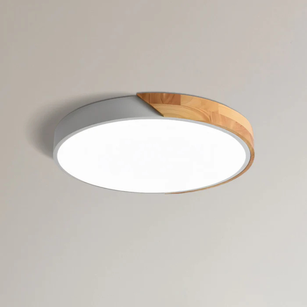 Delos - Lampada a Soffitto LED in Legno Scandinavo