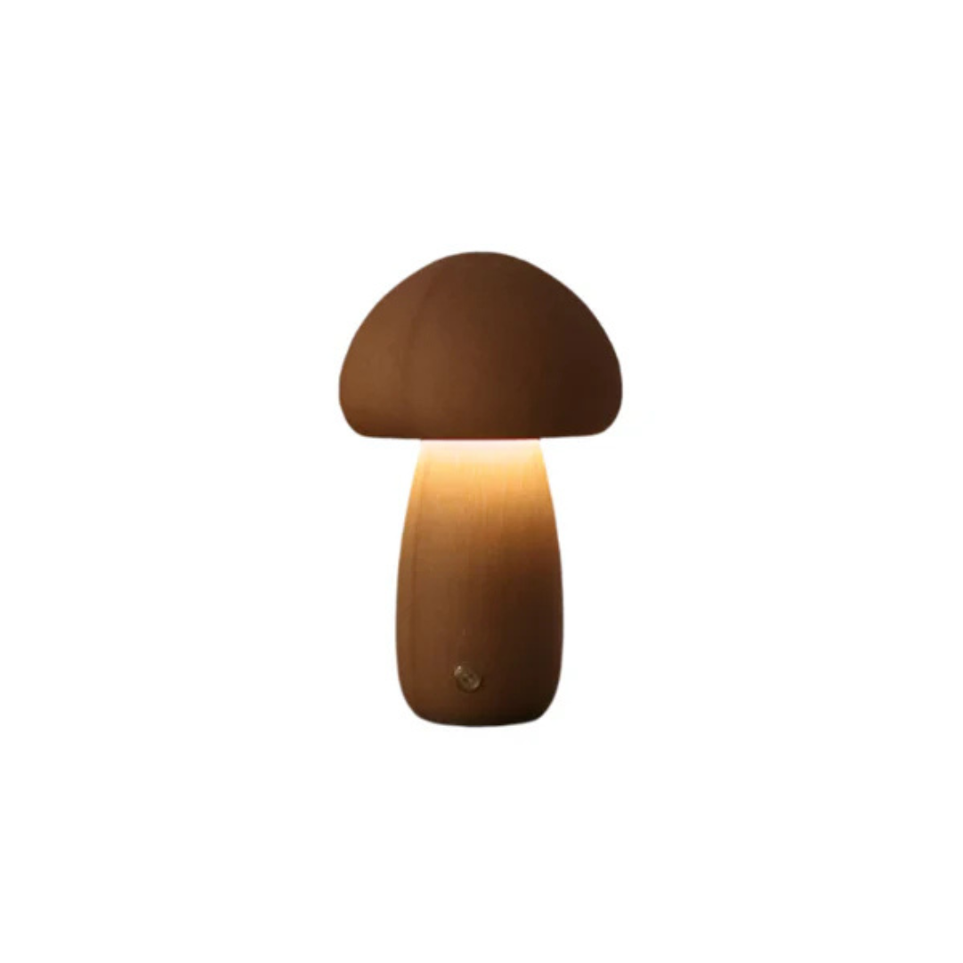 Pheme - Lampada da Tavolo Ricaricabile in Legno Elegante