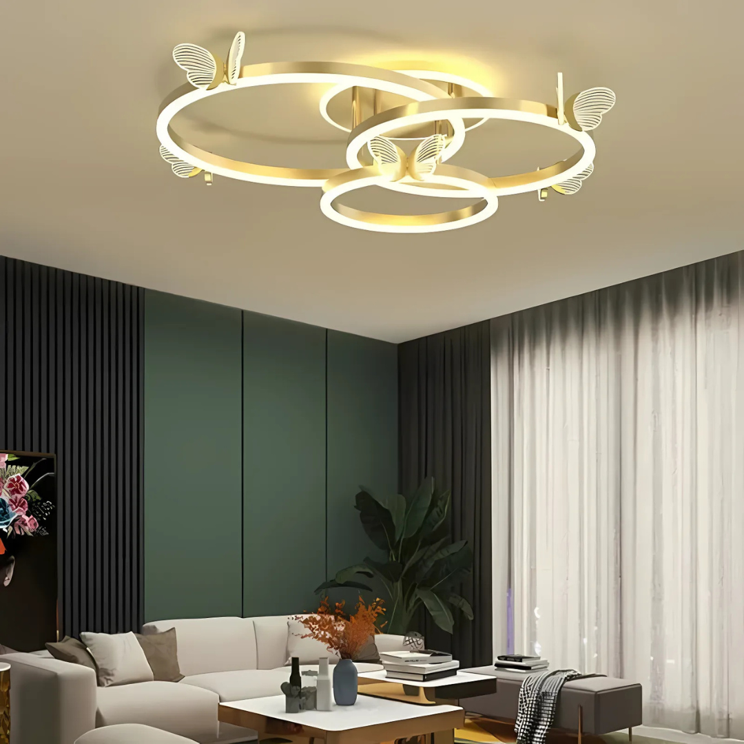 Farfalla - Lampada LED da Soffitto con Design a Farfalla