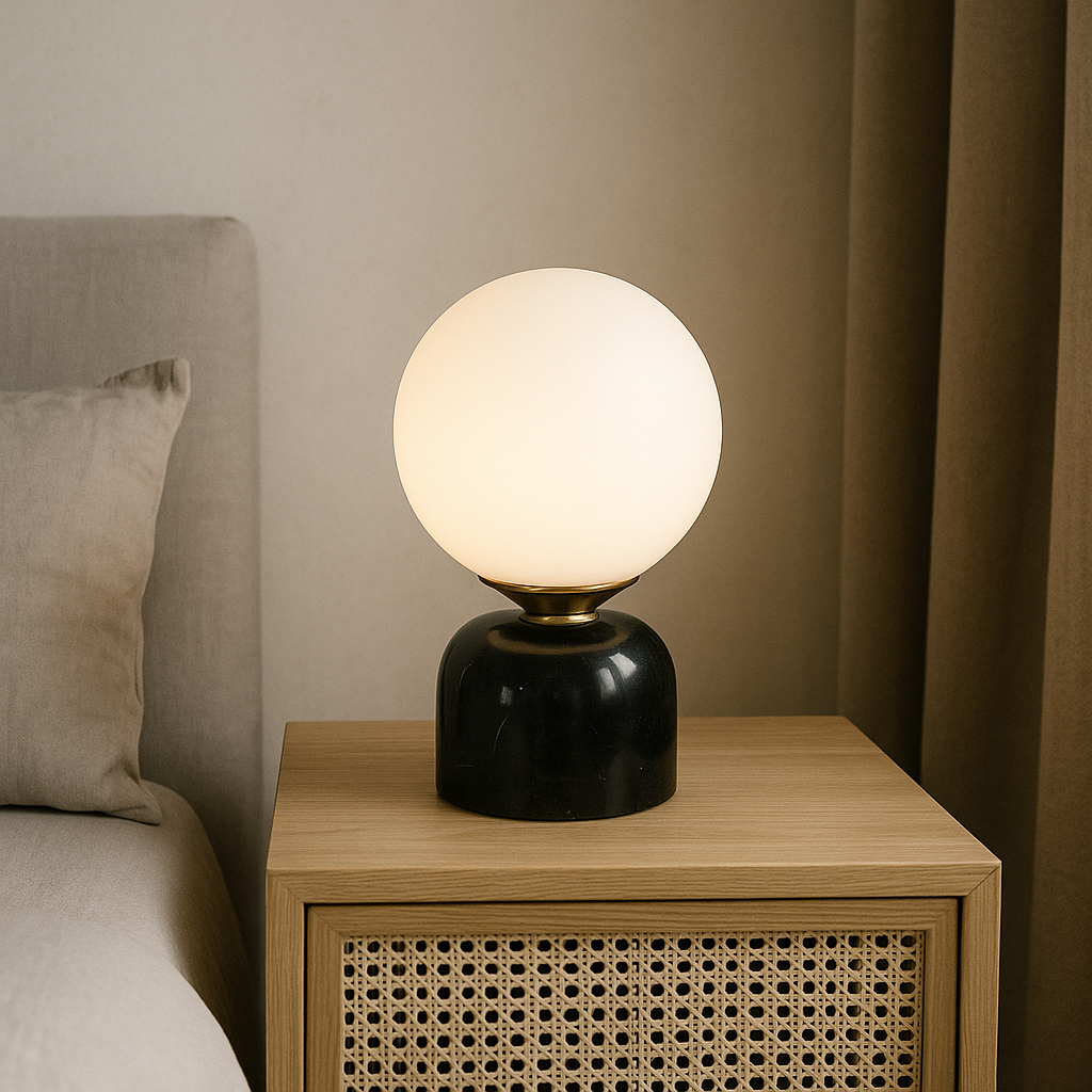 Orantheia - Lampada da Tavolo Moderna per Soggiorno o Camera da Letto