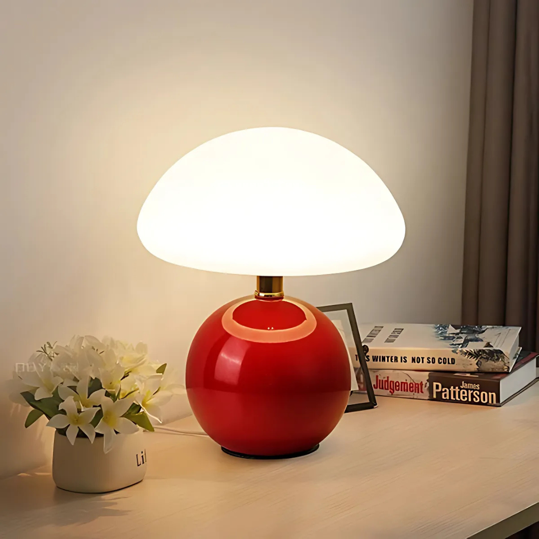Photis - Elegante Lampada da Tavolo LED a Forma di Fungo