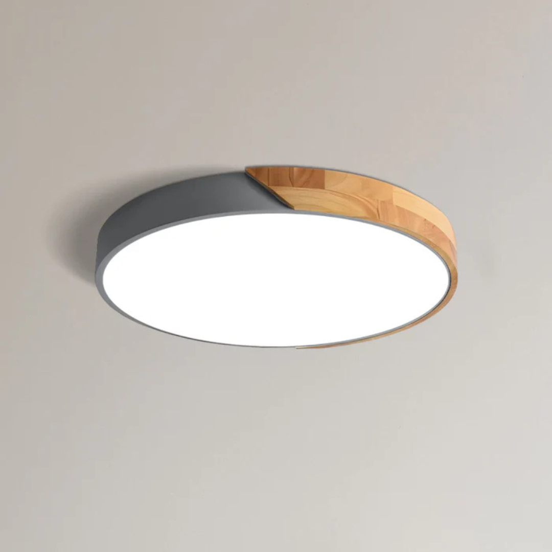 Delos - Lampada a Soffitto LED in Legno Scandinavo