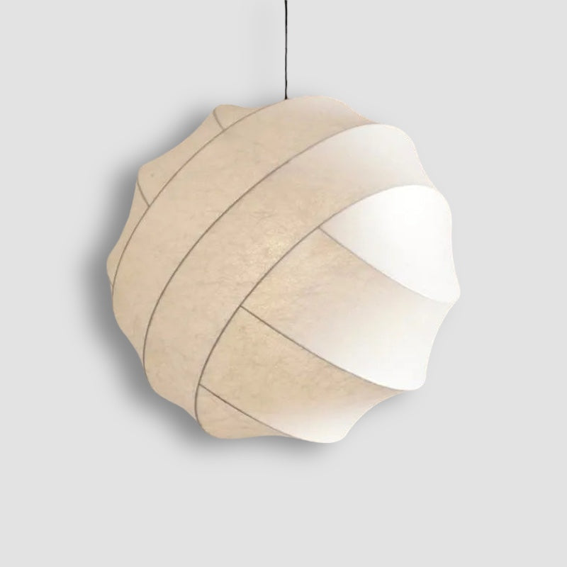 Calythea - LED Silk Pendant Lamp in Wabi Sabi Style