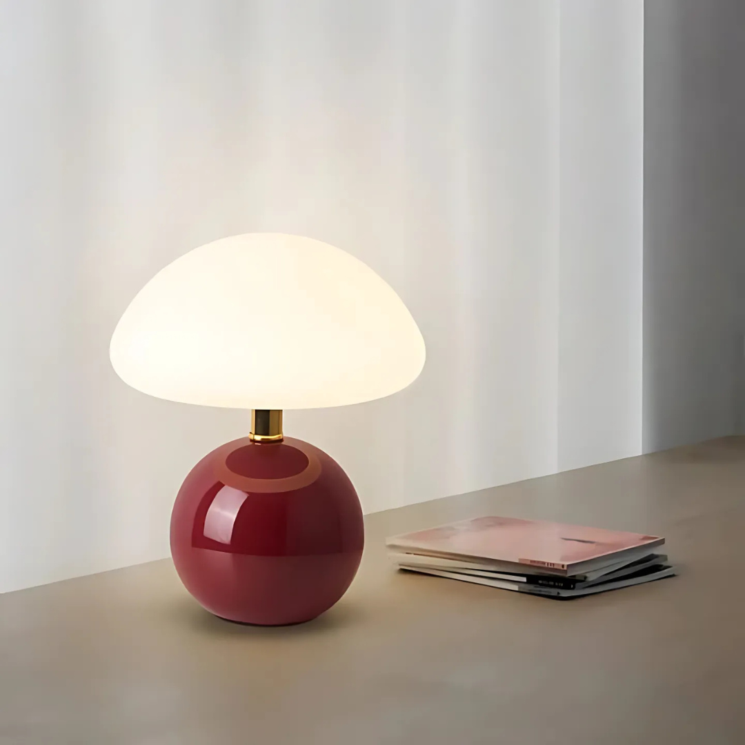 Photis - Elegante Lampada da Tavolo LED a Forma di Fungo