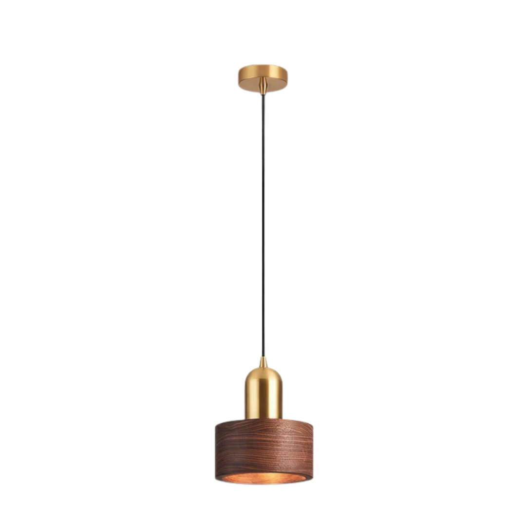 Arca - Lampada a Sospensione Elegante con Dettagli Dorati