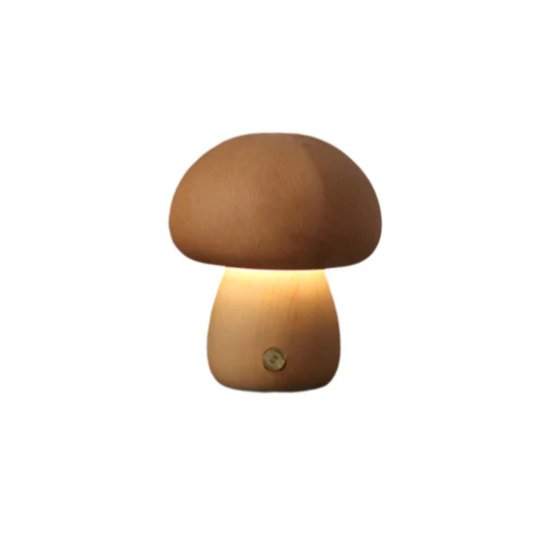 Pheme - Lampada da Tavolo Ricaricabile in Legno Elegante