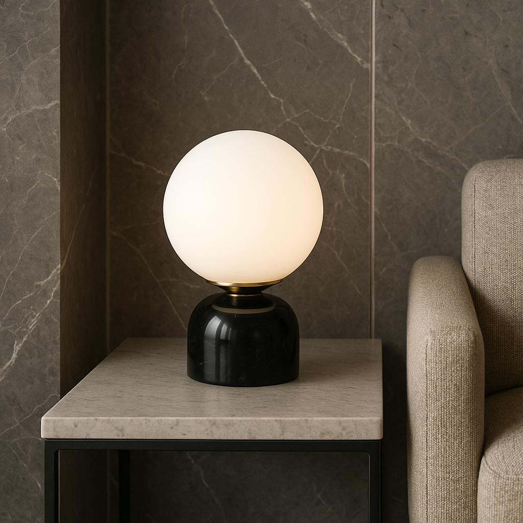Orantheia - Lampada da Tavolo Moderna per Soggiorno o Camera da Letto
