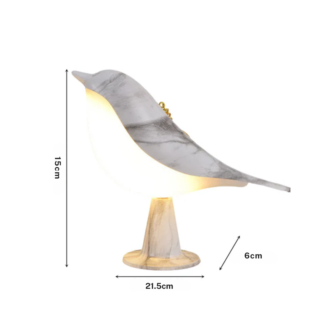 Thix - Lampada da Tavolo Divertente a Forma di Uccello