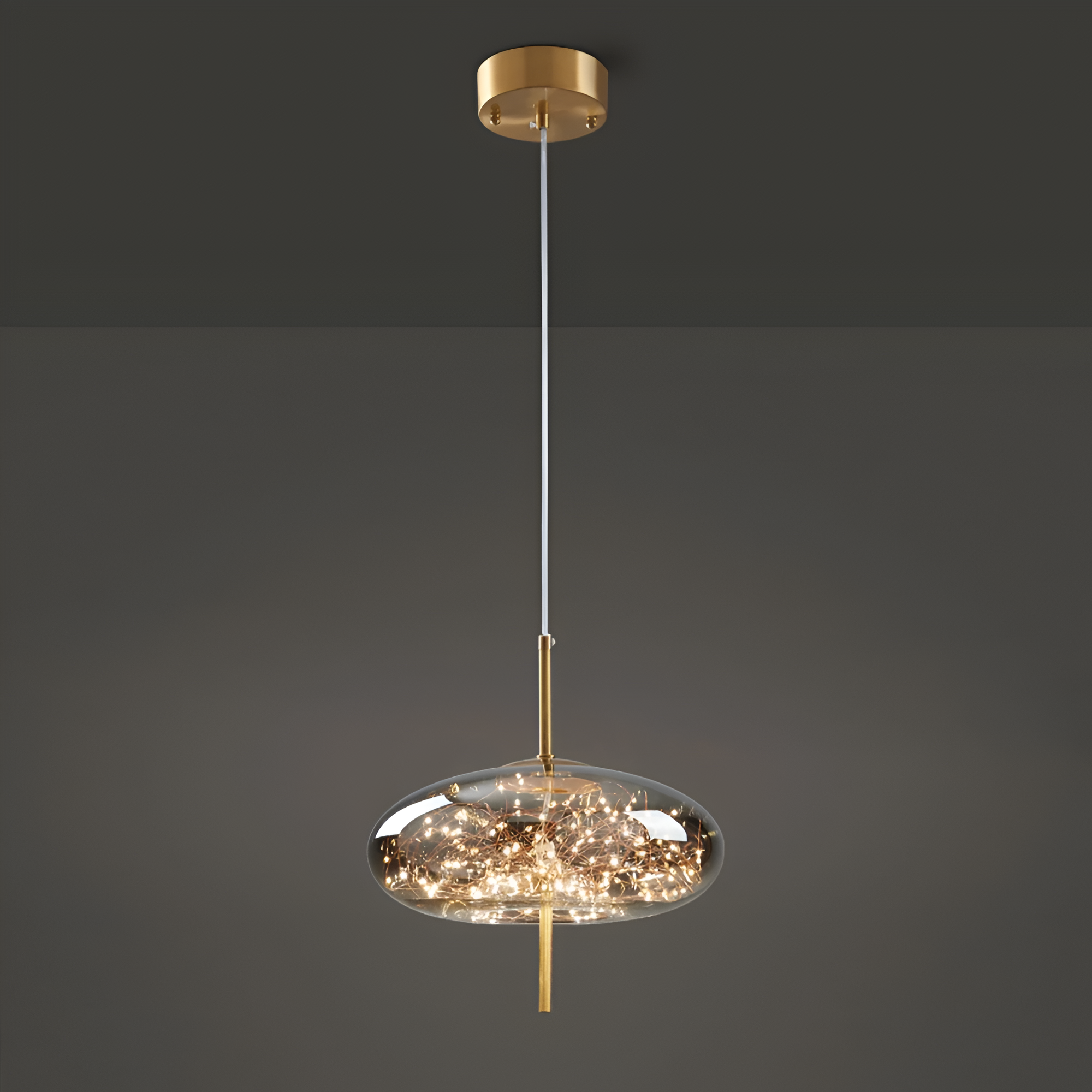 Aureth - Lampada a Sospensione in Vetro Nordico di Lusso