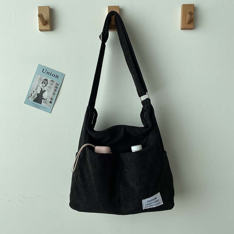 Women's Casual Multi-Pocket Shoulder Bag with Adjustable Strap