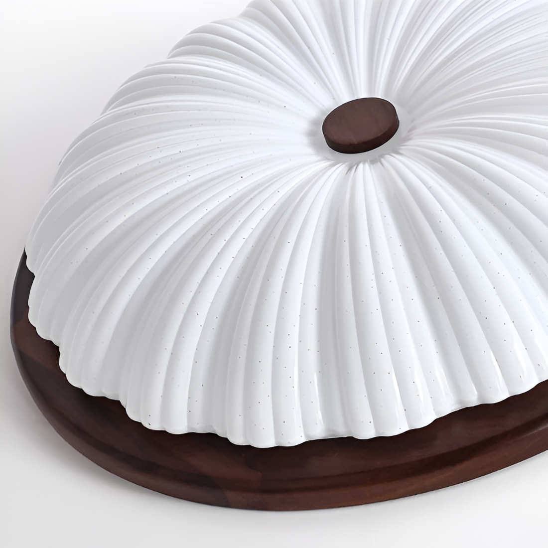 Talena - Lampada da soffitto vintage in legno americano con LED