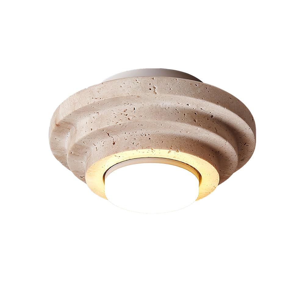 Solara - Lampada a soffitto in pietra naturale con LED