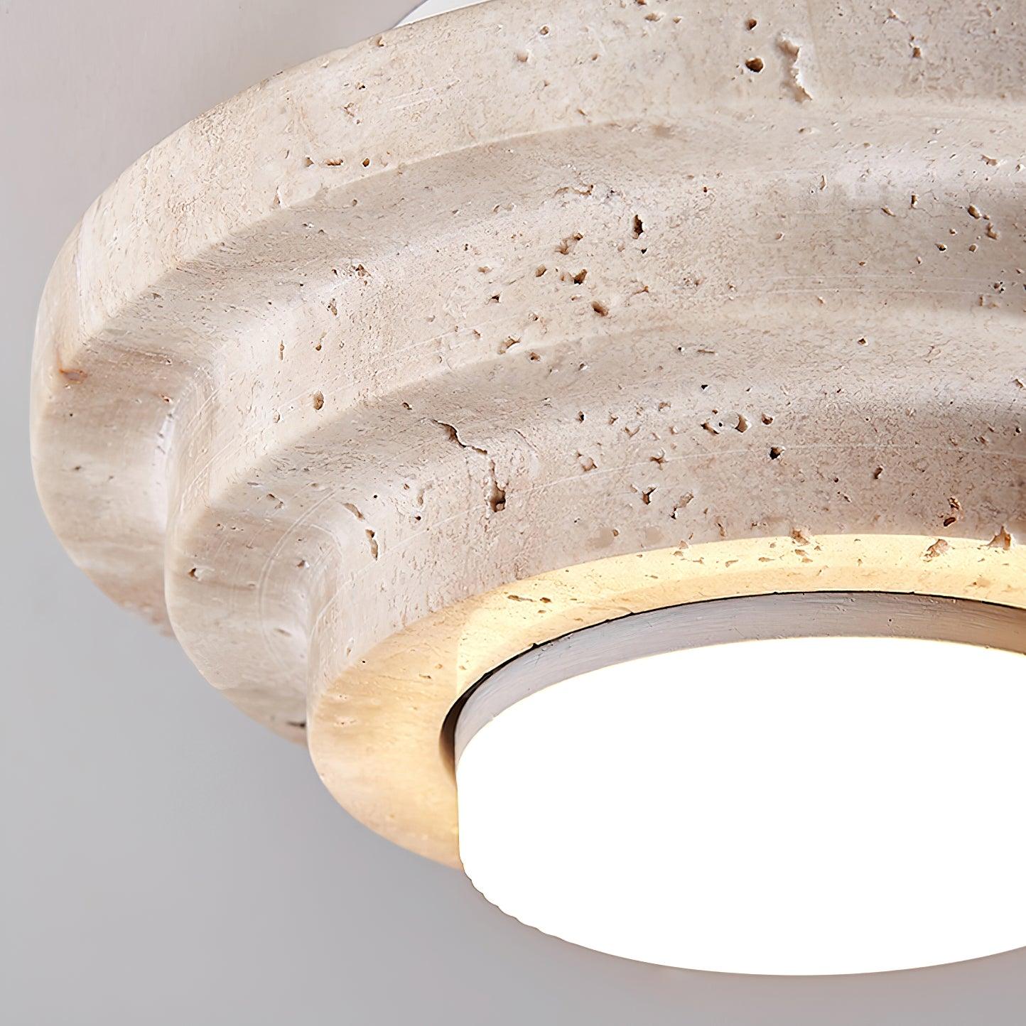 Solara - Lampada a soffitto in pietra naturale con LED